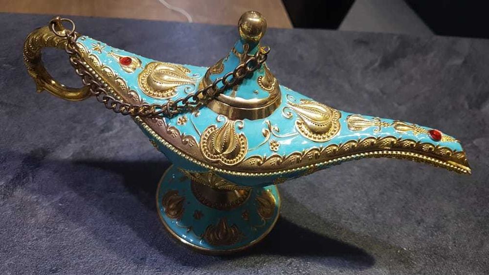 Lampa lui Aladdin din Dubai (albastru, mare) | Perfect pt cadou