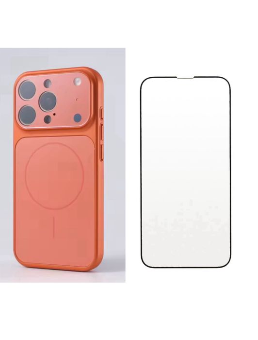 Husa Magsafe Glass + Folie Sticla Curbata Iphone 16/16 PRO/16 PRO MAX