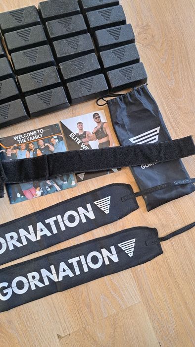 Gornation weight vest 20kg+performance wrist wraps/ жилетка20кг+накитн