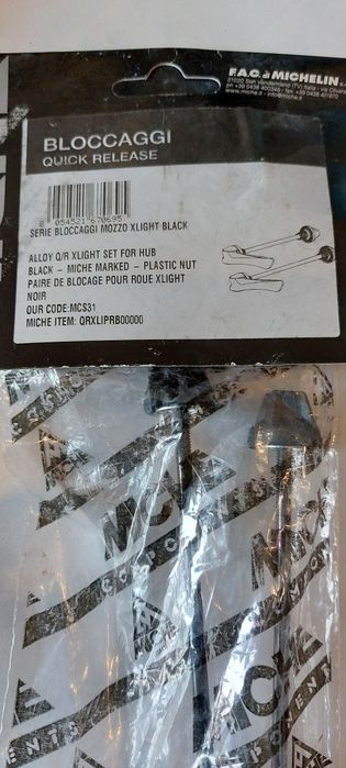 Miche Cheie Rapidă Set X-Far Față Și Spate Negru bicicletă