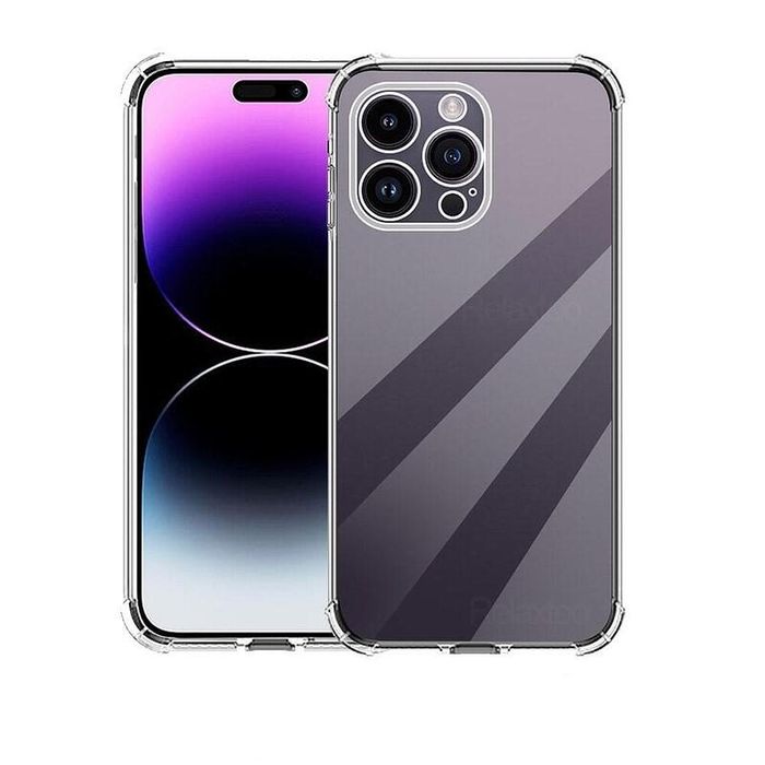 iPhone 16 / 16 Pro Силиконов Удароустойчив Прозрачен Кейс