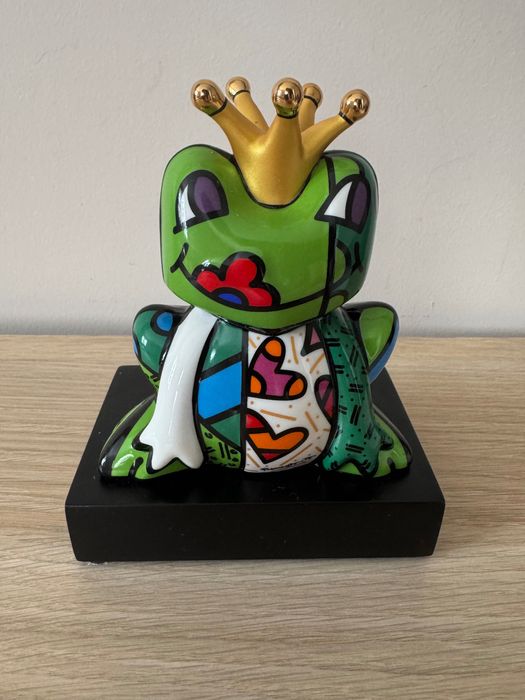 Порцеланова фигура жаба Goebel / FIGURINE PRINCE - POP ART Britto