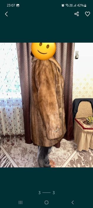 Продаю норковый полушубок ( цвета орех)