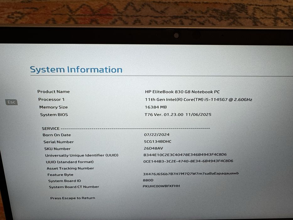 HP EliteBook 830 i5 11th Gen