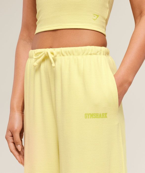 Долнище Gymshark Waffle Wide Leg Pants – размер S (подходящо за M)