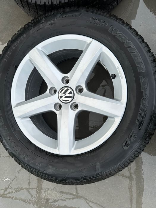 Jante originale VW (Volkswagen) pe 16 cu anvelope de iarna "ASPEN"