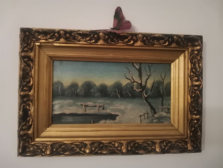 Tablou-peisaj de iarna