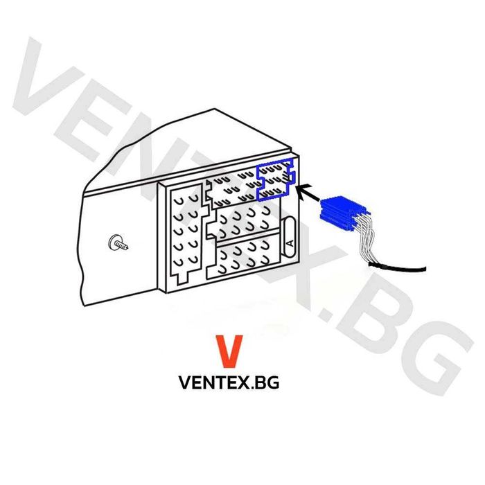 AUX кабел за Blaupunkt Becker VDO радио за Audi VW Seat Skoda 8pin
