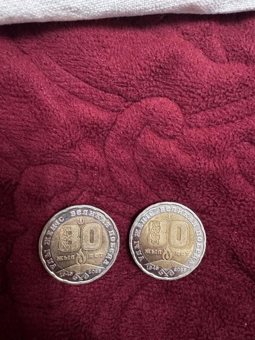 Монета 80 победа