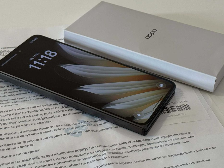 Бартер! НОВ! Гаранция! OPPO Find N5 512/16GB Cosmic Black (Черен)