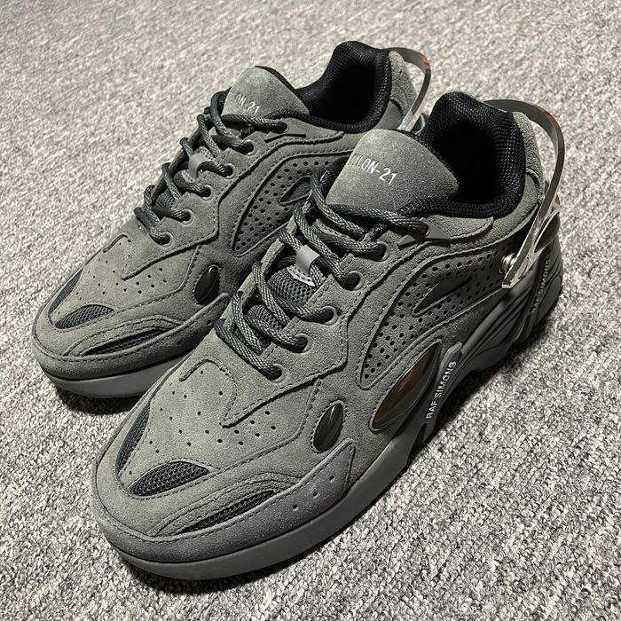 Raf Simons Cylon-21 sneakers, size 43–44, black, red, and other colors