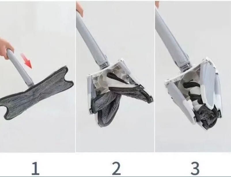 Уред с микрофибърна подложка за миене на под