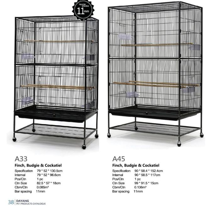 Paugaylar uchun qafaslar