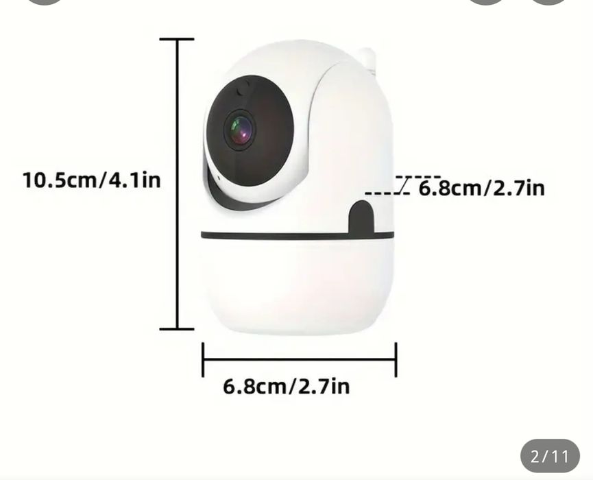 Бебефон безжичен 360 градуса нощен режим и звук