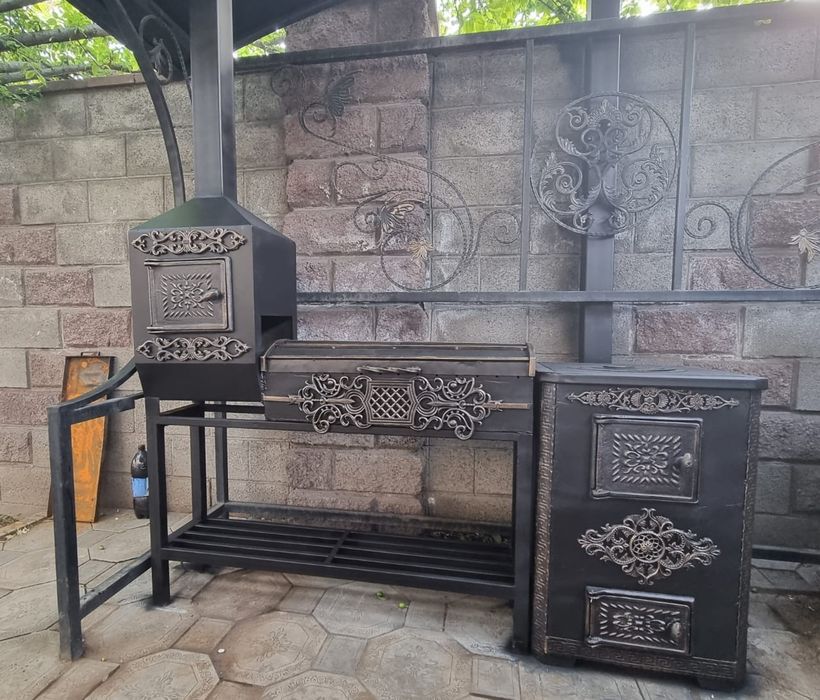 Ворота, качели, мангалы, урны, навесы и многое другое.