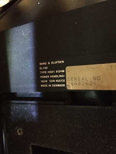 Boxe Bang Olufsen Beovox RL 140