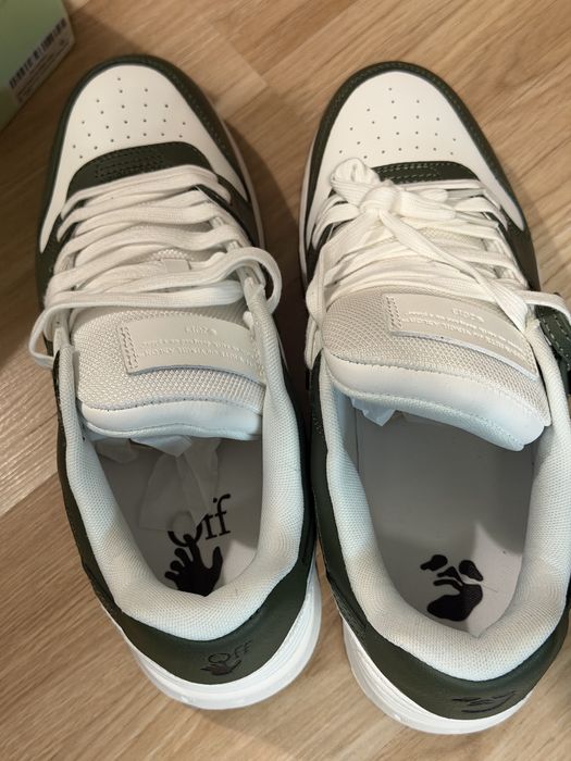 Off White Dark Green Shoes Обувки OFF WHITE от кожа