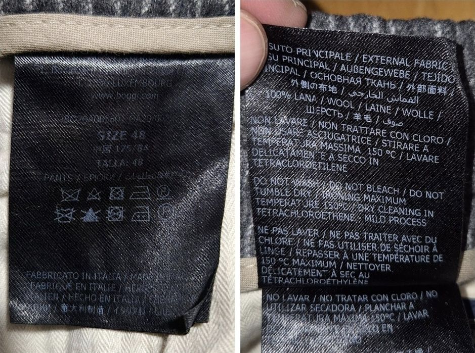 Pantaloni Lux Boggi Milano, Lână Premium, Slim Fit, Bărbați - 48