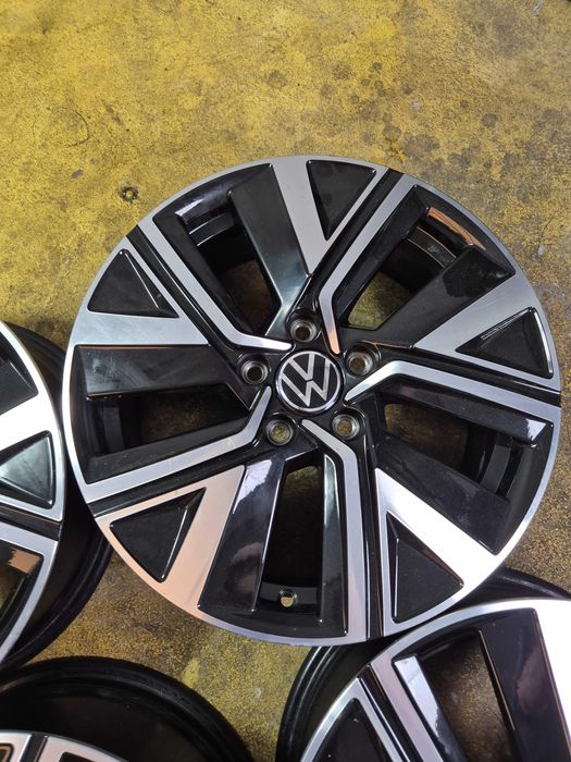 4 Jante Aliaj 5x112 17'' - 6.5J ET 52 - OEM VW Touran Tiguan Sharan Caddy Golf Passat T-Roc MODEL 2025  Skoda Yeti Superb Karoq Kodiaq Octavia  CA NOI
