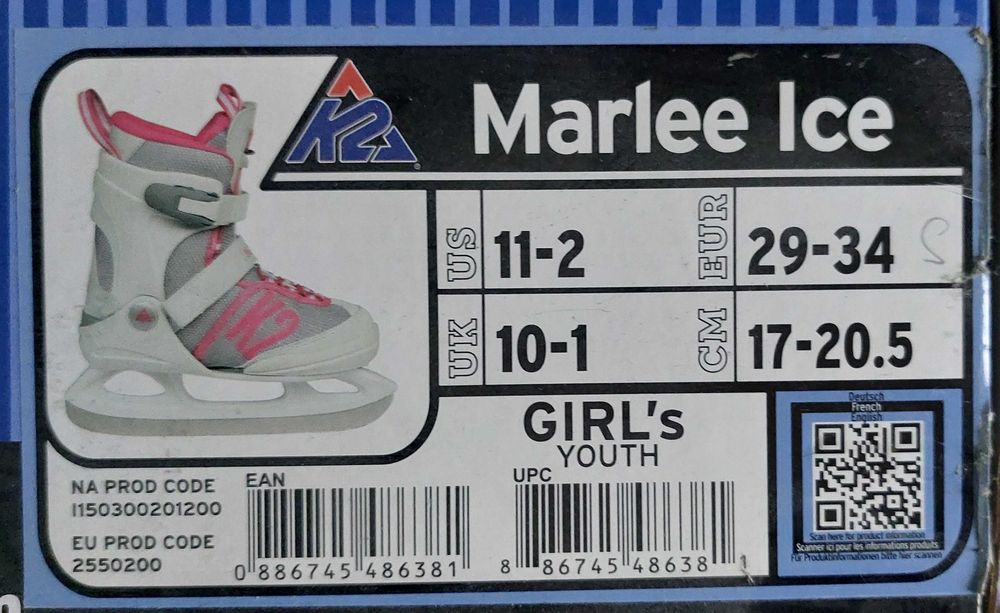 Детски кънки К2 за момиче