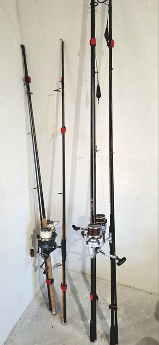 Pachet 4 lansete SPORTEX, 2 WELLS & 2 F.B.C. + 4x Daiwa Emblem