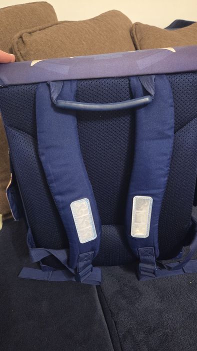 Ghiozdan ergonomic Herlitz NOU – clasele 0-4 (model băieți / robot)