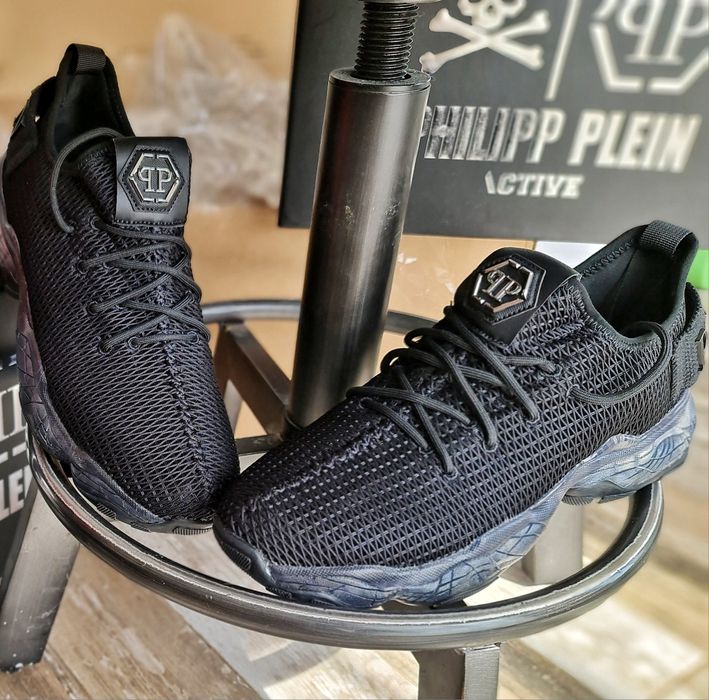 Sneakersi,Adidasi Philipp Plein ORIGINALI,NOI,factura!44-45 Negru,Rosu