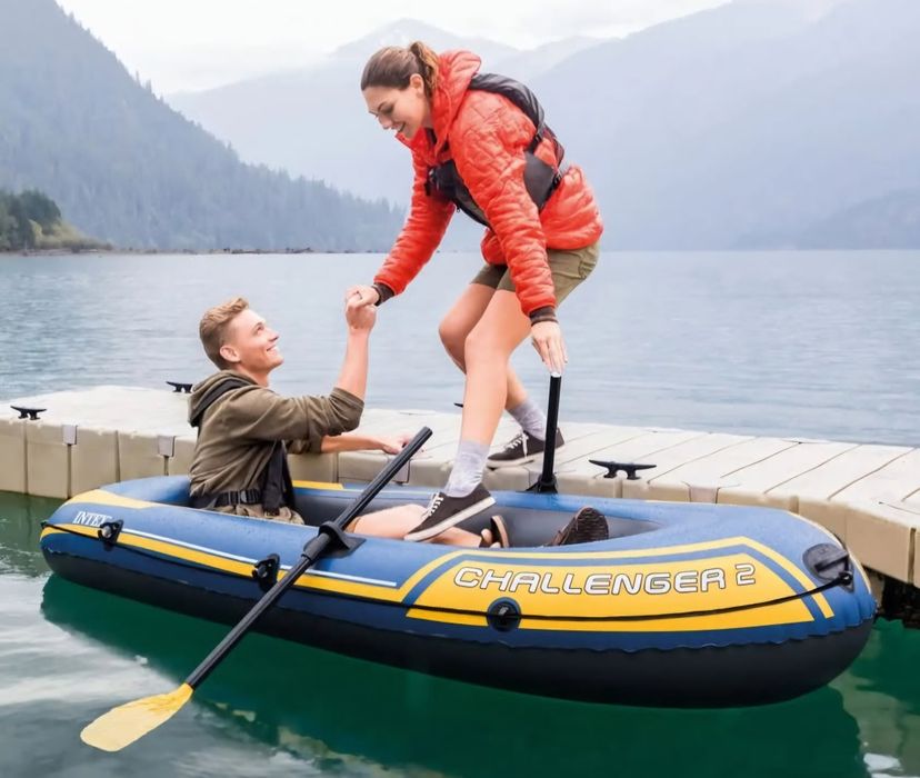 Barca Intex Seahawk 2, pompa si vasla incluse