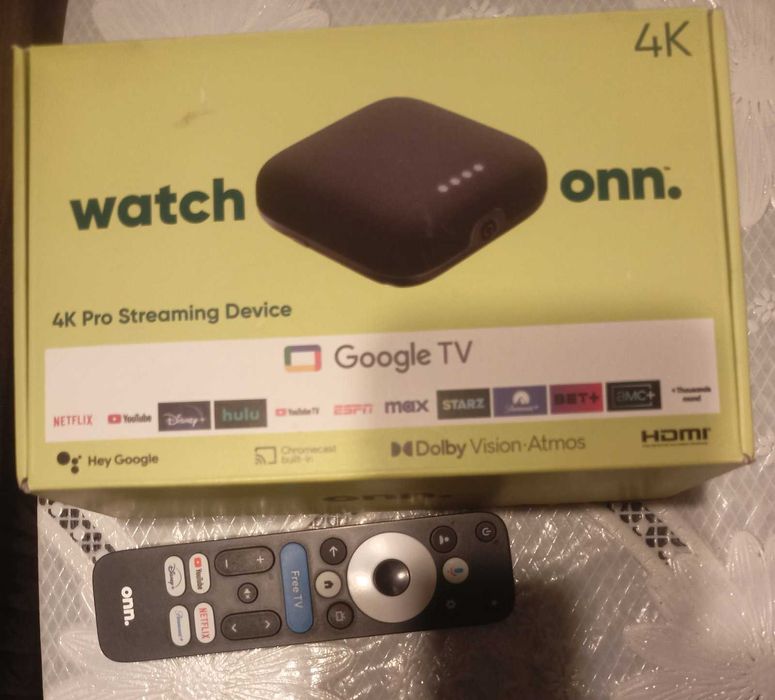 Android tv box ONN 4k pro .