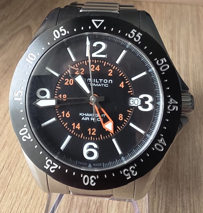Hamilton Khaki Aviation Khaki Pilot GMT Auto H76755131 пълен комплект