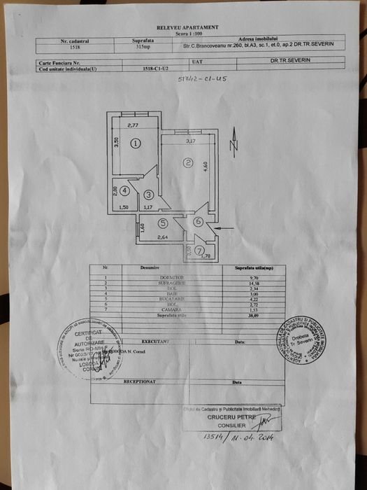 Apartament de vânzare