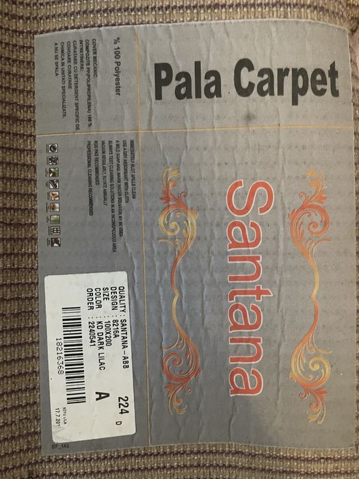 Covor pufos, nou, lilac