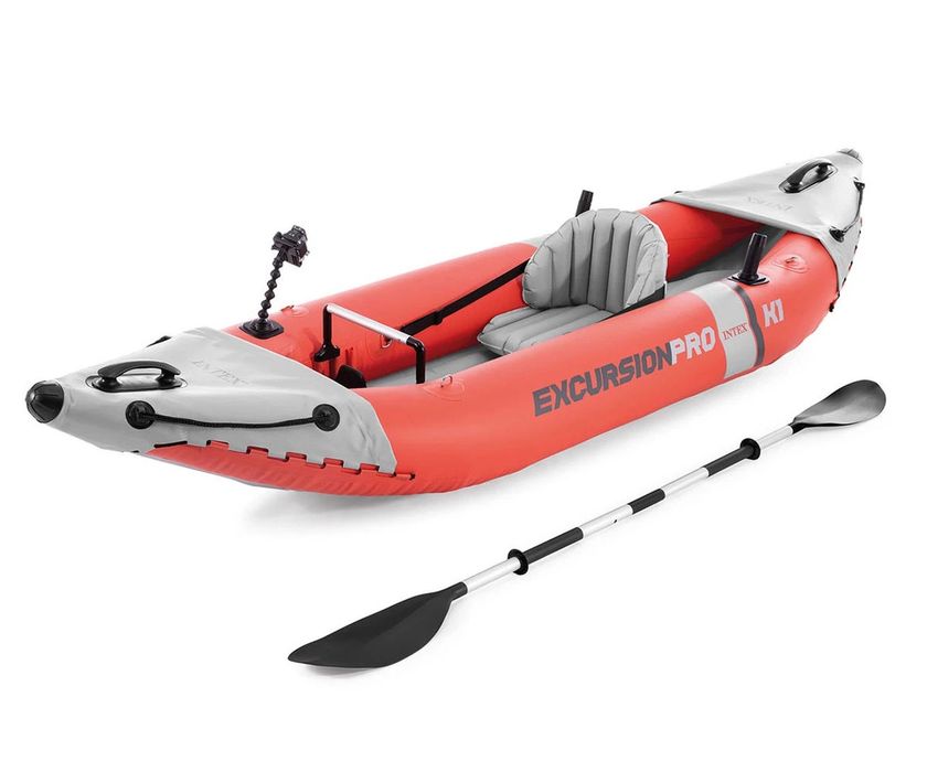 Надуваем каяк за екскурзии INTEX Excursion PRO K1 Kayak