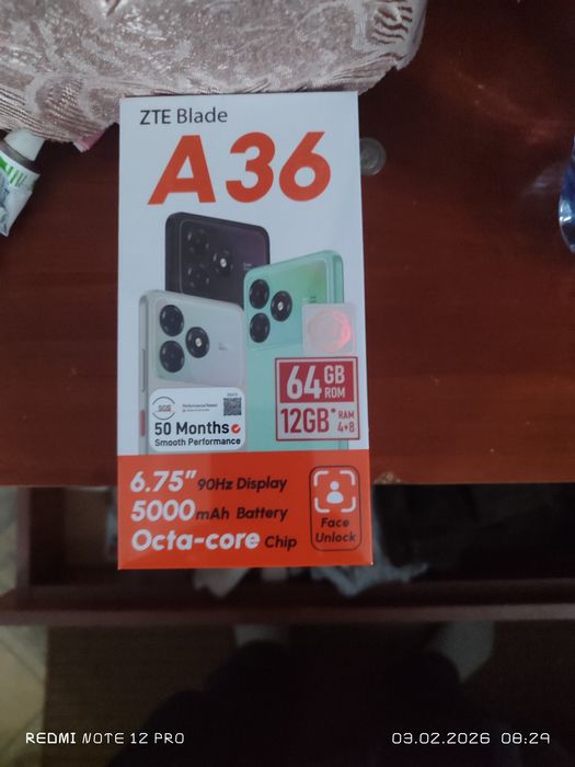 Продам телефон ZTE новый