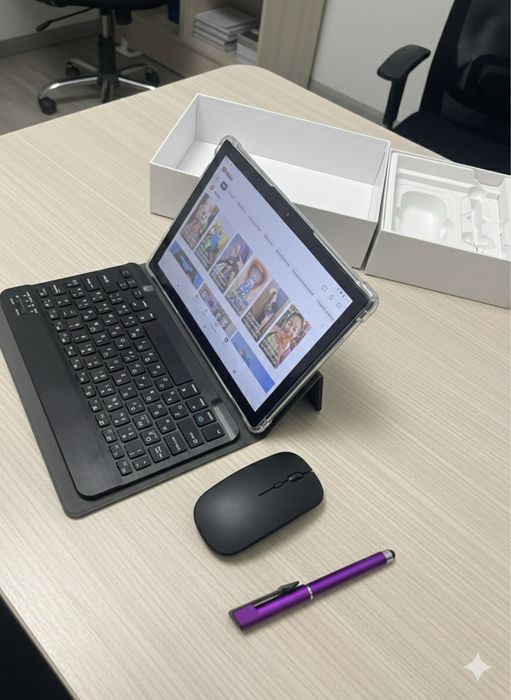 Новый Удобный Планшет 10.1 HD G2000 WiFi 16/512 Гб С Аксессуарами