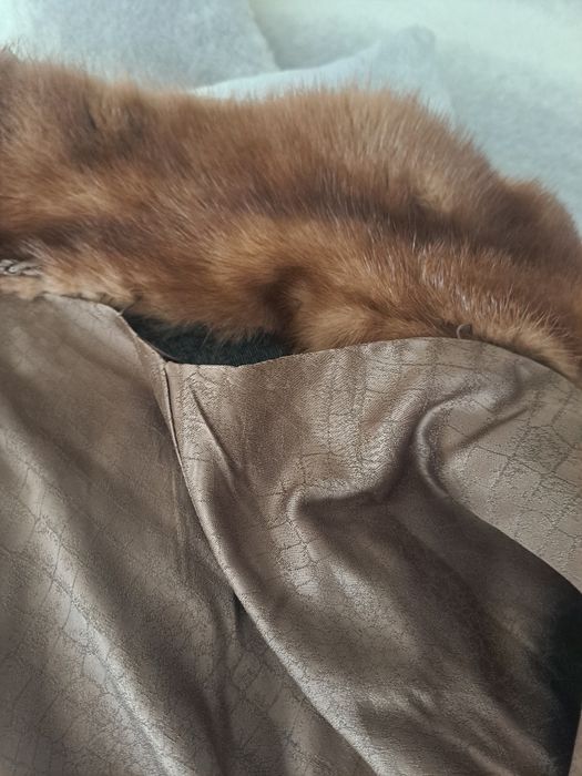 Палто -ест.кожа визон