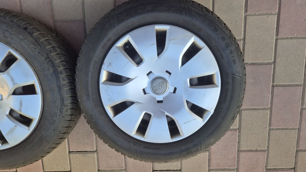Anvelope Iarna Dunlop 205/60/16 + jante si capace Audi A4