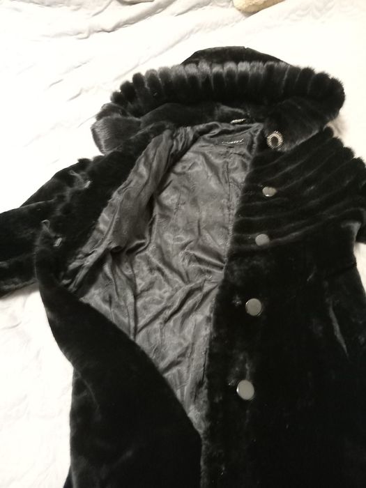 Шуба мутон с норковой отделкой