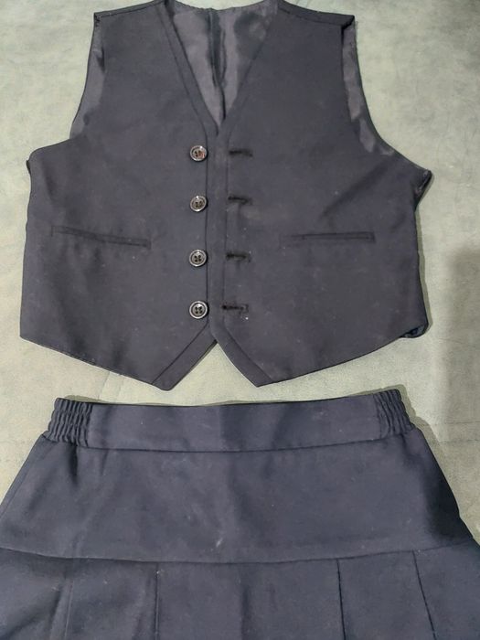 Юбка с жилетом школьная