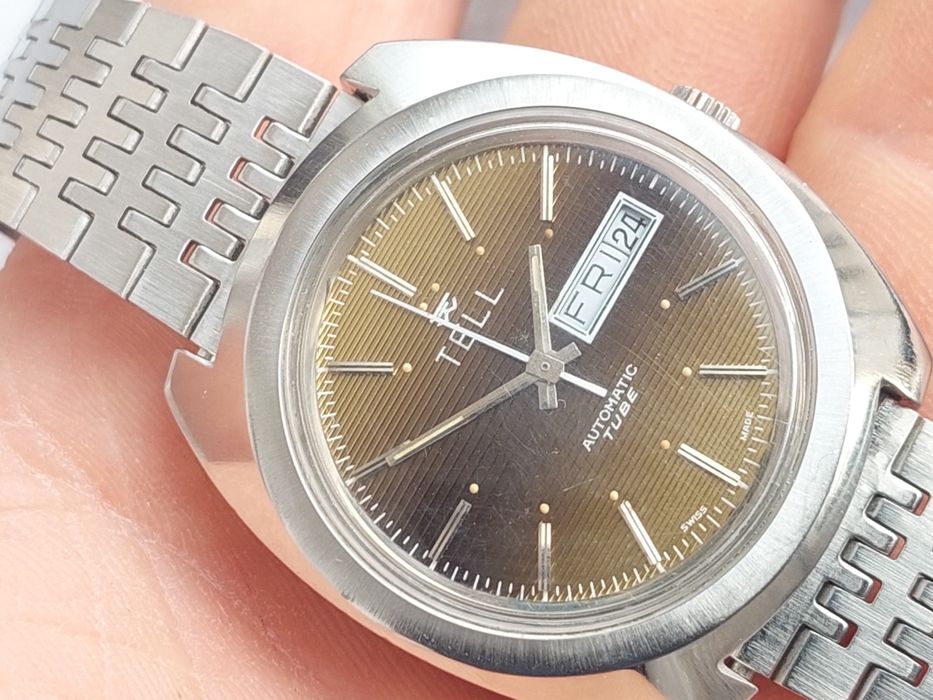 Ceas automatic Tell Day-Date perfect functional, colectie vintage