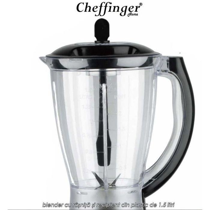 Blender cu Rasnita Cheffinger Home, 20000 RPM, 1.5 litri