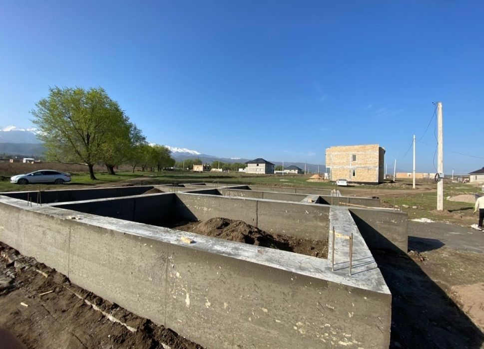 Заливка фундамент