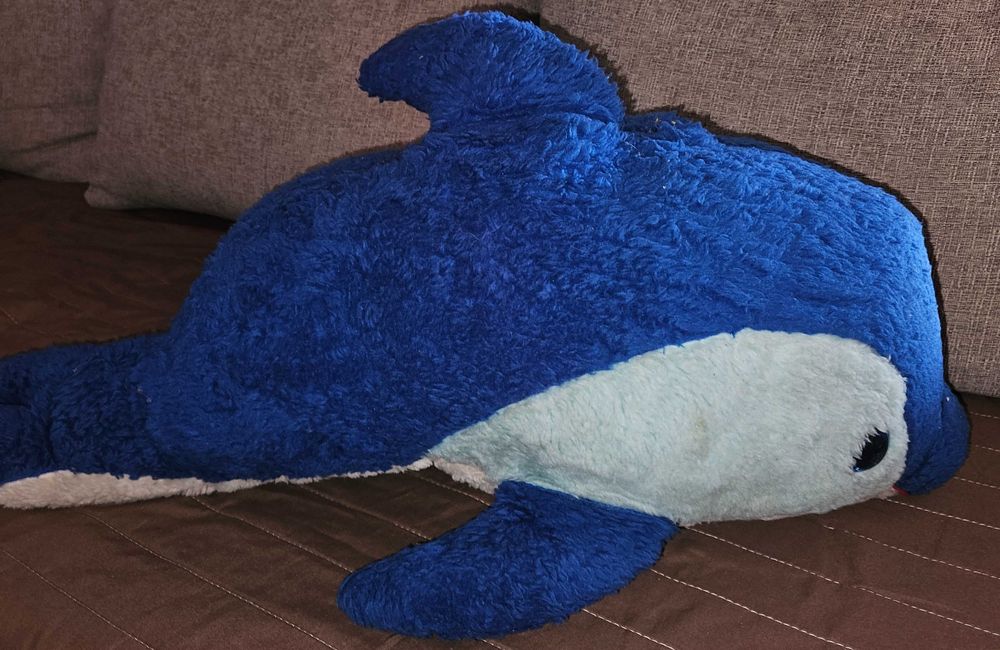 Голям плюшен делфин