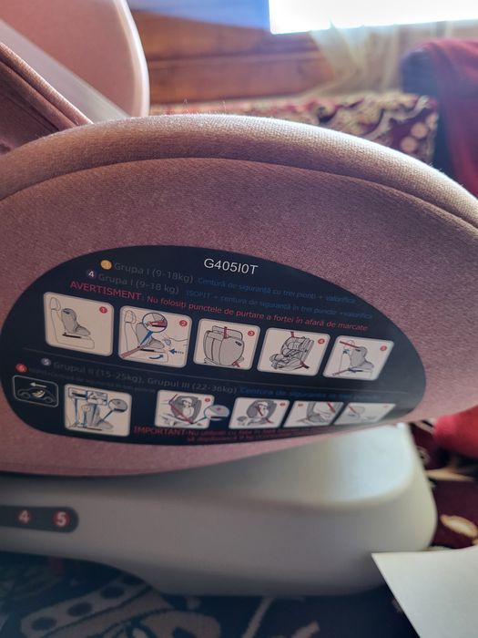 Scaun auto copii cu isofix