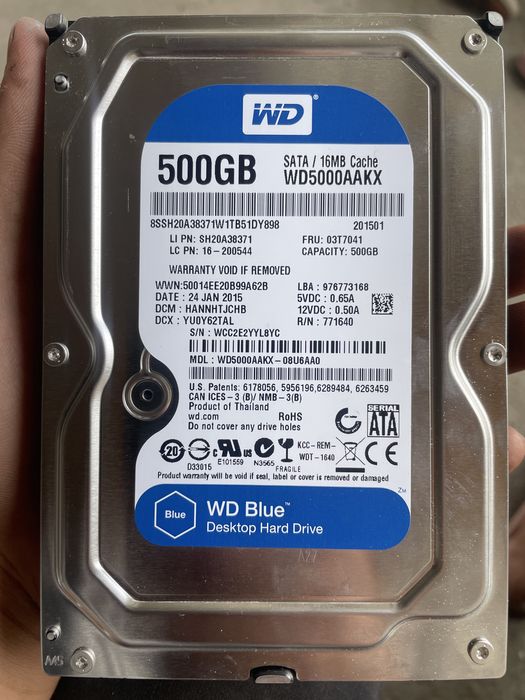 HDD 500gb Wb blue