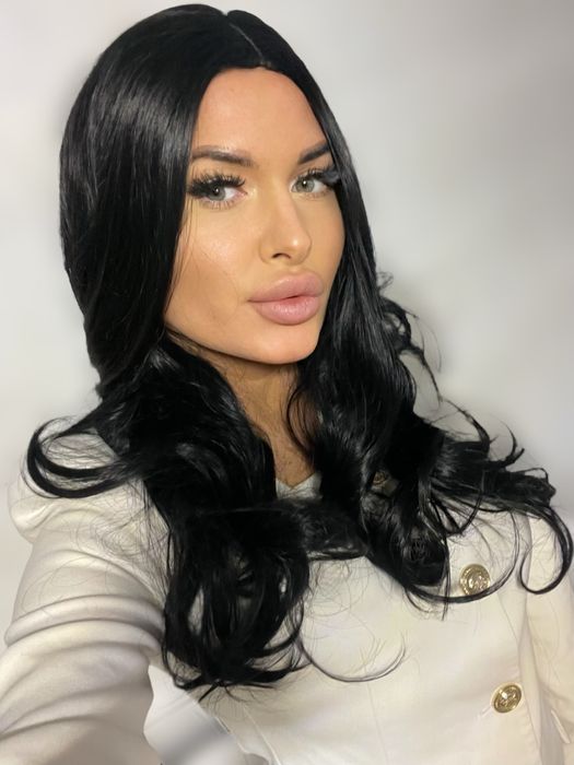 Peruca bruneta onduata