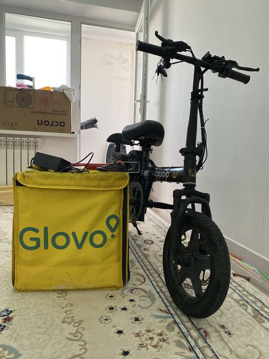 Электровелосипед Leopard (E-bike) куреъер бокс