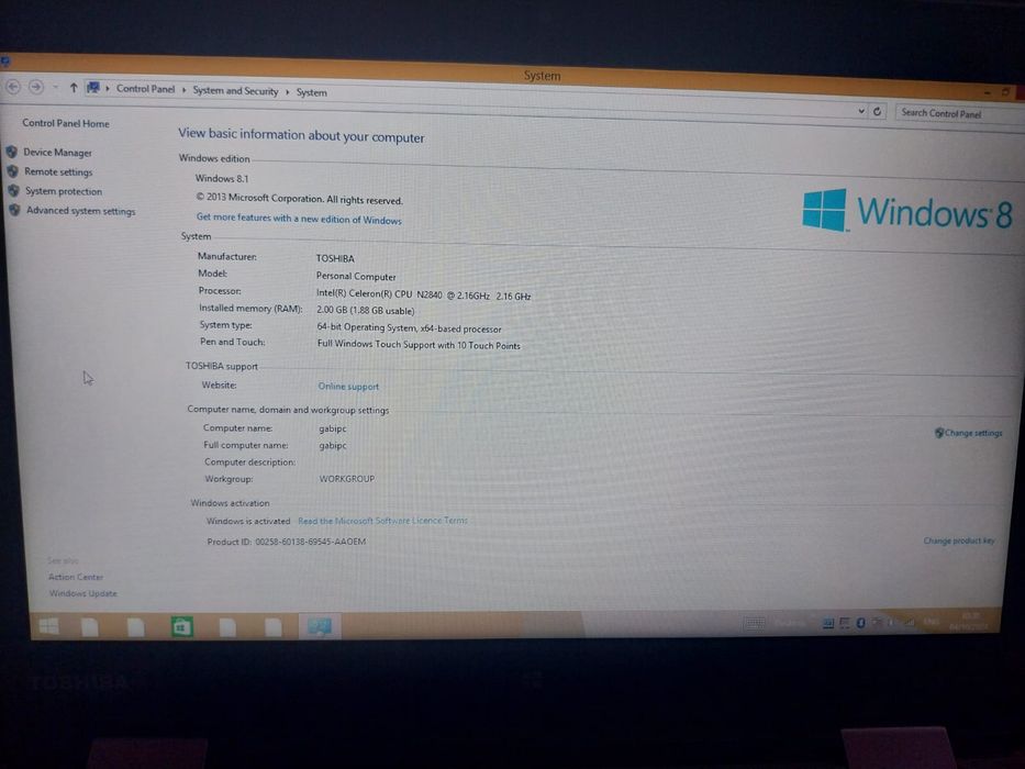 Toshiba Satelitte CL10W-B-100