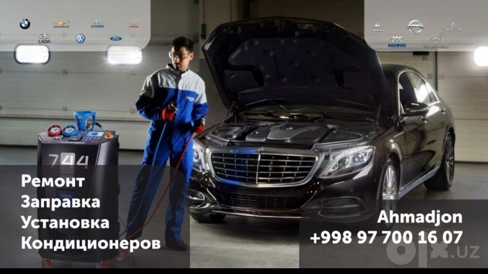 AC AVTO Konditsiner ustanovka rimont zaprafka garantiya 6 oy