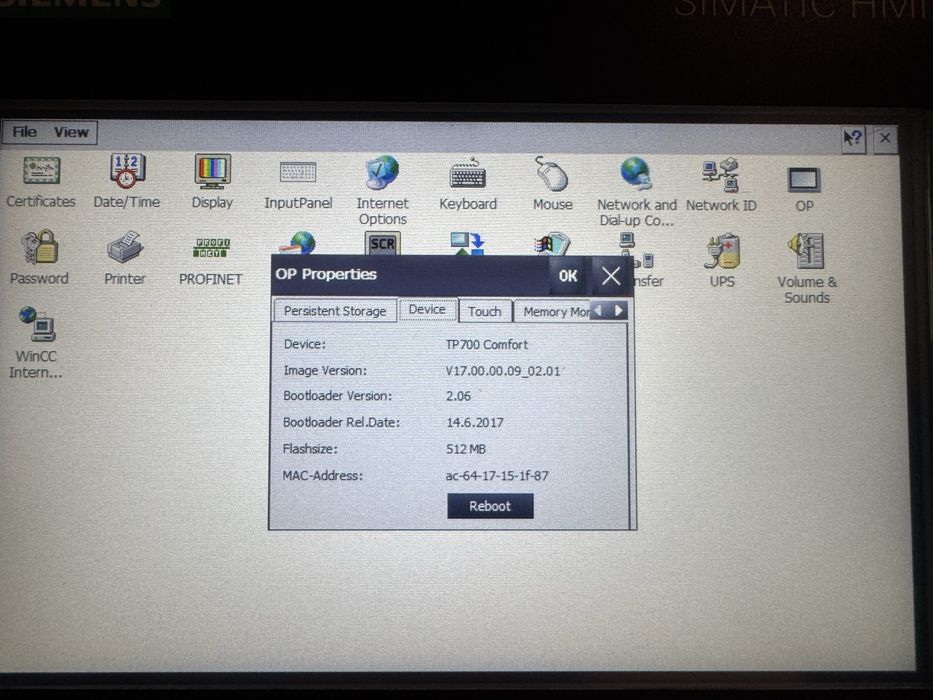 Simatic HMI TP700 Comfort
